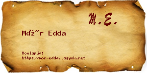 Mór Edda névjegykártya